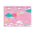 kleurset Cloud Princess meisjes 54 x 47 cm roze 32-delig