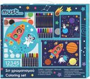kleurset Space junior 54 x 47 cm 31-delig