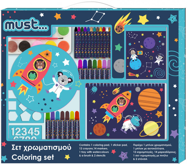 kleurset Space junior 54 x 47 cm 31-delig