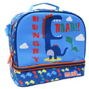 koeltas Dino jongens 8 liter 27 x 24 cm polyester blauw