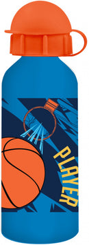 lunchset Basketball polypropyleen oranje/blauw 2-delig