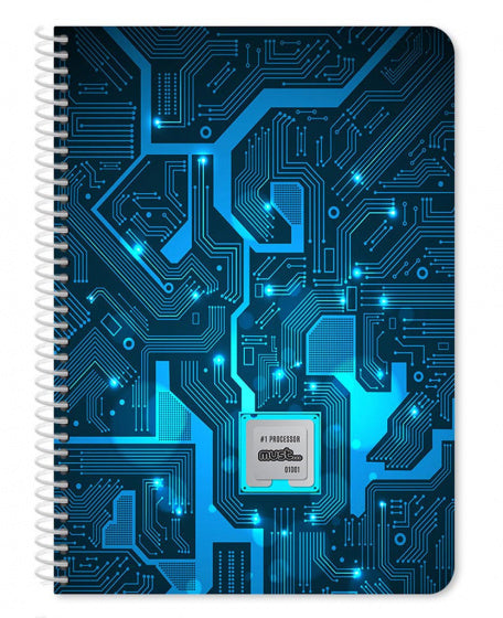 notitieboek #1 processor A4 blauw 30 pagina's