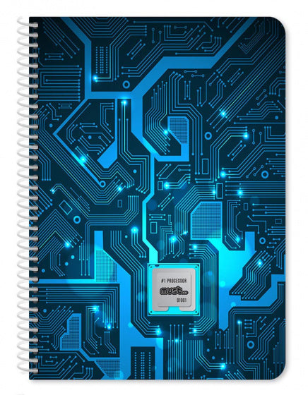notitieboek #1 processor A4 blauw 60 pagina's