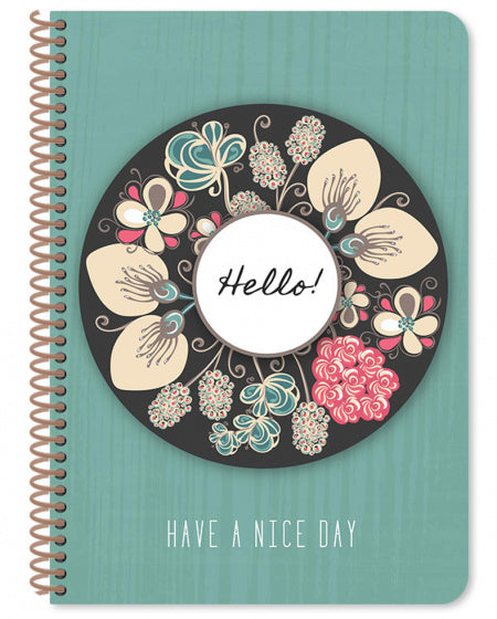 notitieboek Blossom 29,7 x 21 cm A4 papier groen