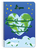 notitieboek Live Green A4 papier blauw/groen 90 pagina's
