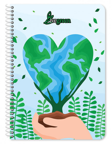 notitieboek Live Green B5 papier lichtblauw 150 pagina's