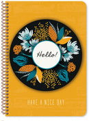 notitieboek Blossom 25 x 17 cm B5 okergeel 90 vellen