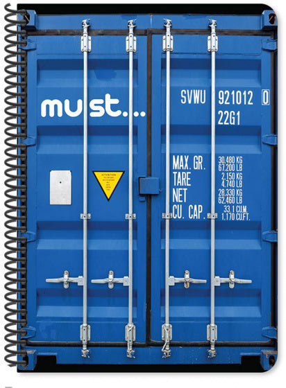 notitieboek Cargo B5 papier blauw 30 vellen