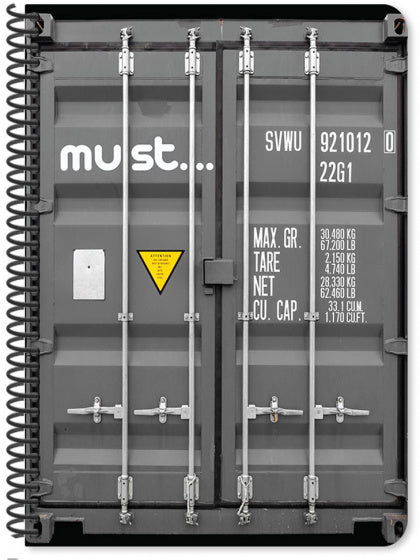 notitieboek Cargo A4 papier grijs 30 vellen