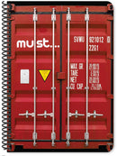 notitieboek Cargo B5 papier rood 60 vellen