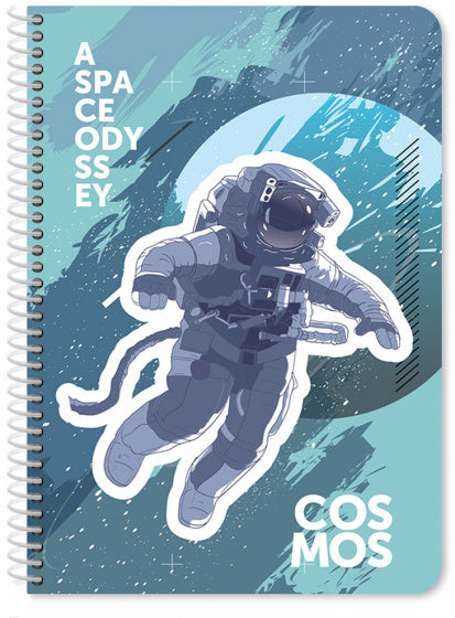 notitieboek Cosmos 25 x 17 cm B5 zeeblauw 120 vellen