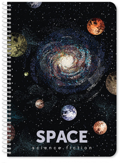 notitieboek Cosmos junior 25 x 17 cm B5 zwart 120 vellen