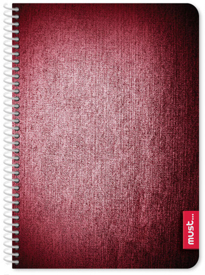 notitieboek Fade A4 papier rood 150 vellen