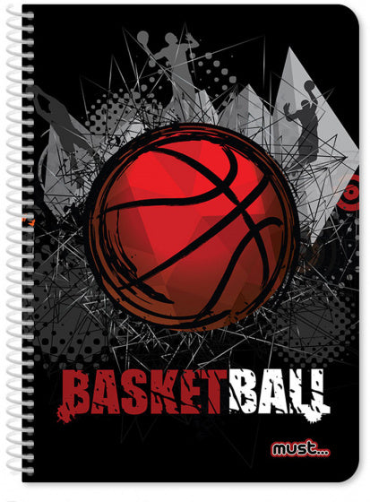 notitieboek Game On 30 x 21 cm A4 zwart/rood 60 vellen