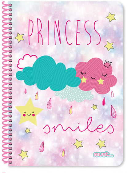 notitieboek Princess meisjes B5 papier roze 60 vellen