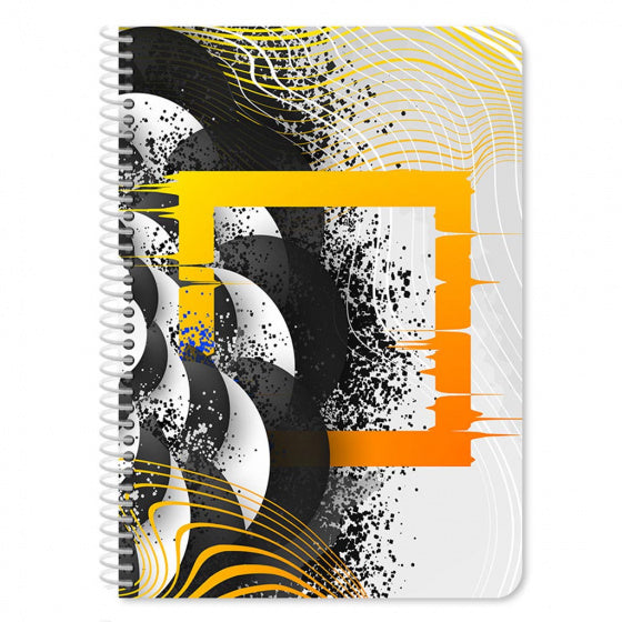 notitieboek Spiral junior A4 papier geel 60 pagina's
