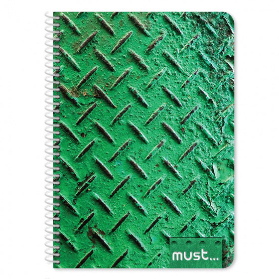 notitieboek Spiral Metal A4 papier 120 vellen groen