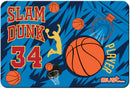placemat Basketball junior 43 x 29 cm blauw/oranje