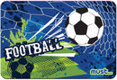 placemat Football junior 43 x 29 cm blauw/groen