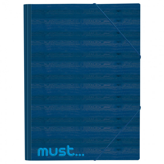 portfoliomap 25 x 35 cm blauw