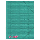 portfoliomap 25 x 35 cm turquoise