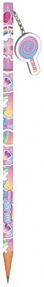 potlood met gum Lollipop junior hout/rubber roze