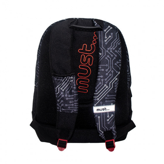 rugzak Hacked 25 liter 33 x 46 cm polyester zwart