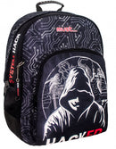 rugzak Hacked 25 liter 33 x 46 cm polyester zwart