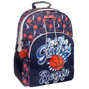 rugzak Let the Games jongens 25 liter polyester blauw