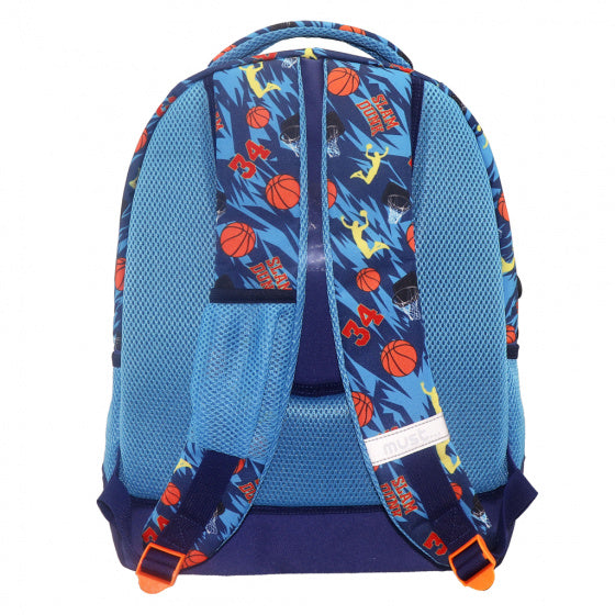 rugzak slam dunk jongens 25 liter polyester blauw