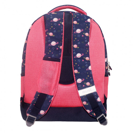 rugzak Space Girl 25 liter 32 x 43 cm polyester roze