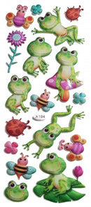 stickers kikkers junior 9 x 27 cm papier 17-delig