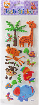 stickervel Flash palmboom junior 10 x 19 cm 13-delig