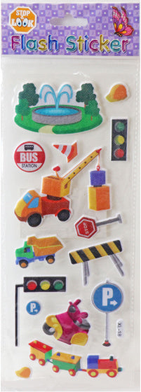 stickervel Flash Stop junior 10 x 19 cm 16-delig