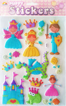 stickervel Puffy prinses junior 19 x 27 cm 14-delig