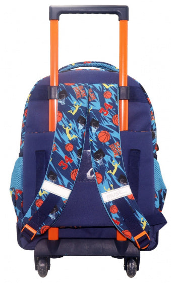 trolley rugzak Slam Dunk 34 x 45 cm polyester blauw