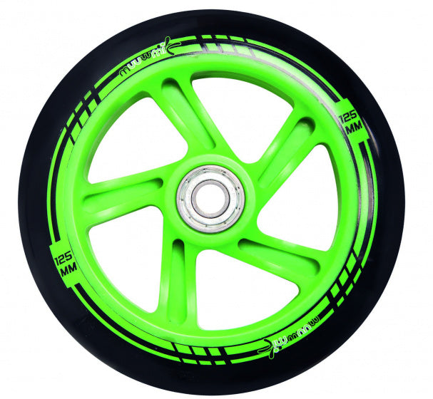 2-wiel kinderstep Voetrem Aluminium Zwart/Groen