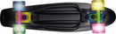 skateboard Neon junior zwart 57 x 15 cm