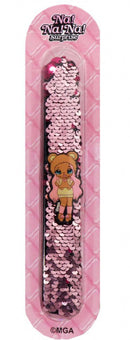 klaparmband pailletten paars/roze one-size