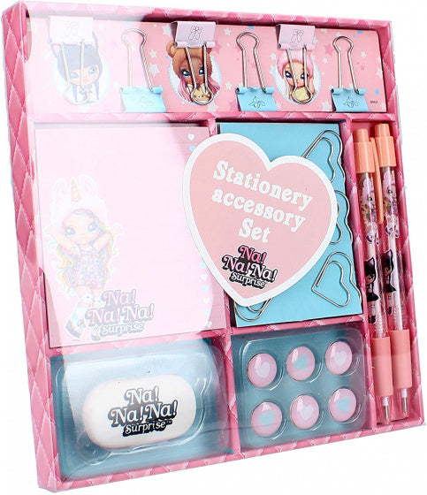 schrijfset Chic meisjes 19 cm roze 23-delig