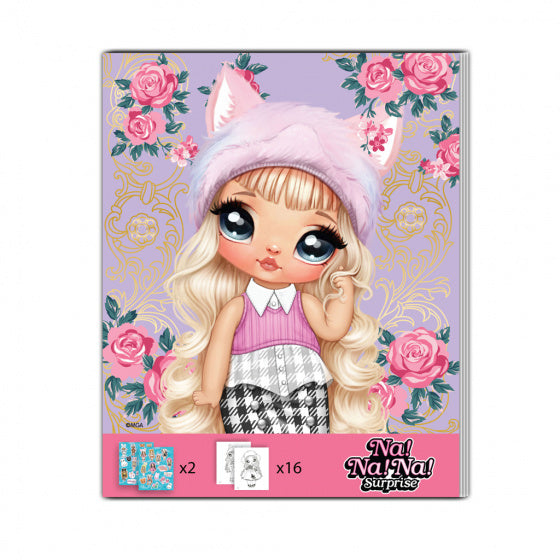 sticker- en kleurboek Na!Na!Na! paars