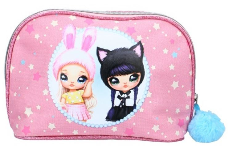 toilettas Chic 23 x 17 cm polyester roze