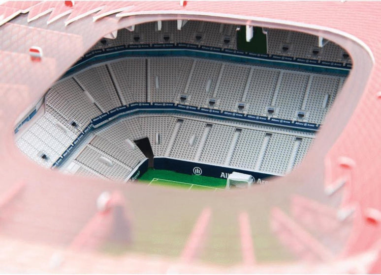 3D-puzzel Allianz Arena 39 cm karton rood 119 stukjes
