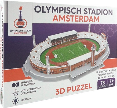 3D-puzzel Olympisch Stadion Amsterdam karton 78-delig
