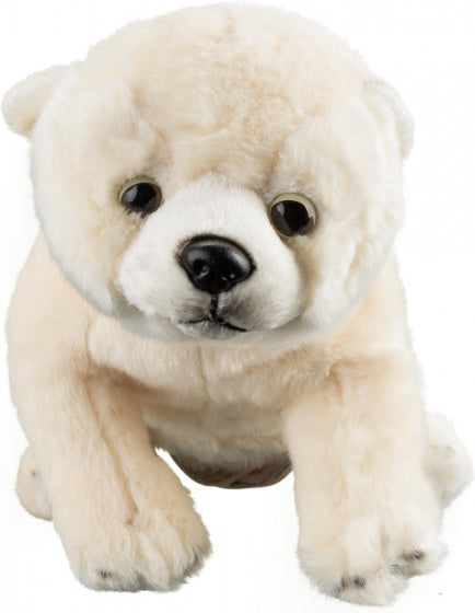 knuffel baby ijsbeer junior 32 cm pluche wit