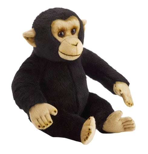 knuffel chimpansee junior 31 cm pluche zwart