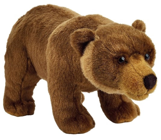 knuffel grizzlybeer junior 27 cm pluche bruin