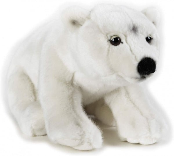 knuffel ijsbeer junior 28 cm pluche wit