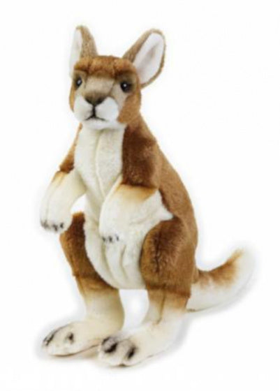 knuffel kangoeroe 30 cm pluche bruin