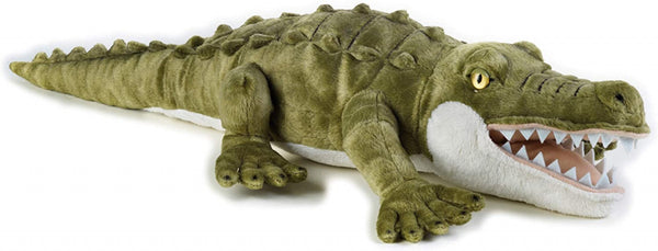 knuffel krokodil junior 50 cm pluche groen